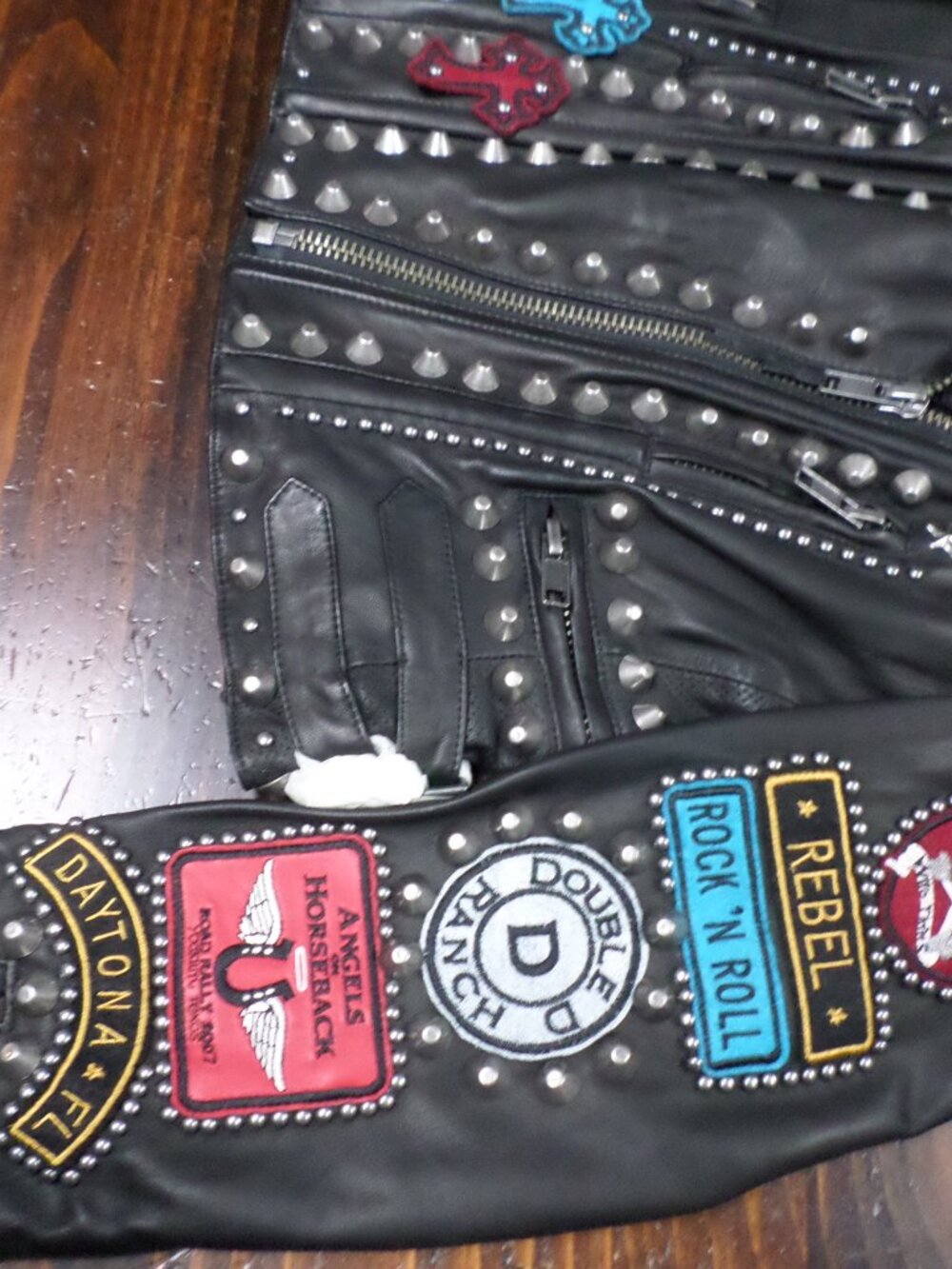 DOUBLE D RANCH Angels on Horseback Biker Jacket - Picture 6 of 9